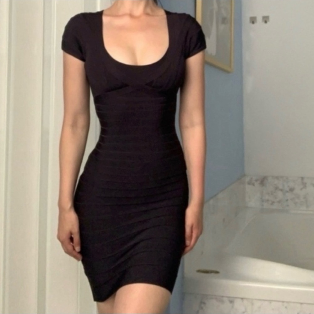 Black Herve Leger Dress